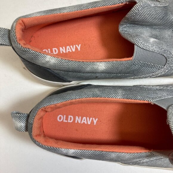 Old Navy Slip on Loafer Shoes Grey Smoke Boys 2 Slip on the Day - Picture 6 of 11